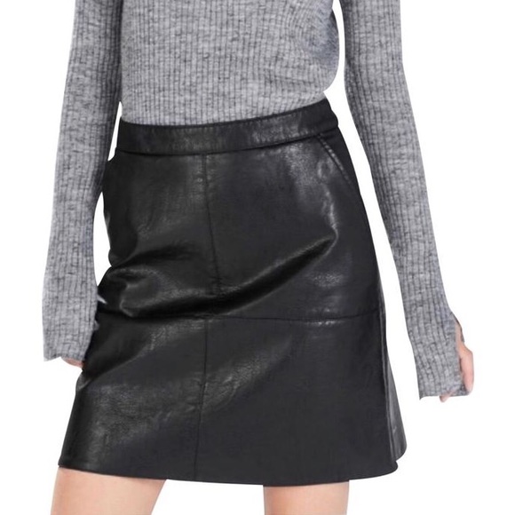 Zara Dresses & Skirts - Zara A Line Faux Leather Skirt. Zara Dresses & Skirts - Zara A Line Faux Leather Skirt.